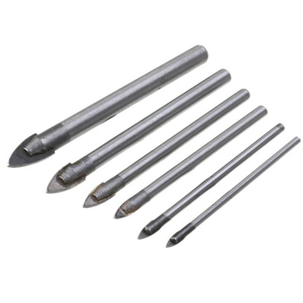 2 Pcs Ceramic Tile Glass Drill Bits 1/4" Hex Shank Set For Bit Holder 3-10mm 2 Pcs Ceramic Tile Glass Drill Bits 1/4" Hex Shank Set For Bit Holder 3-10mm